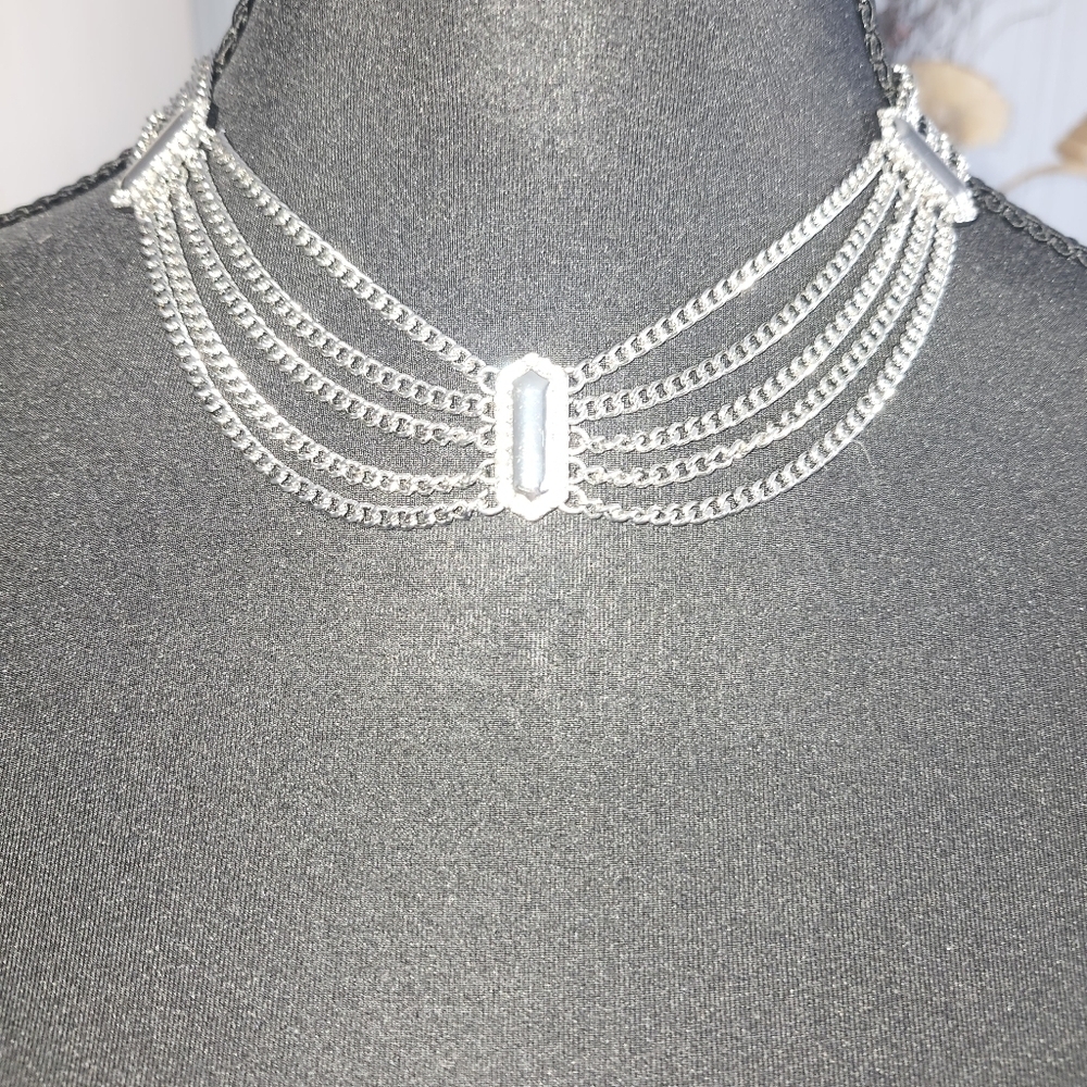 INC International Concepts Silver Multi-Strand Necklace